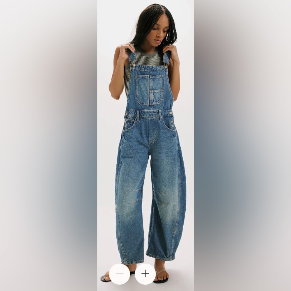 Free People | We The Free Good Luck | Classic Blue Women's Overalls | XS